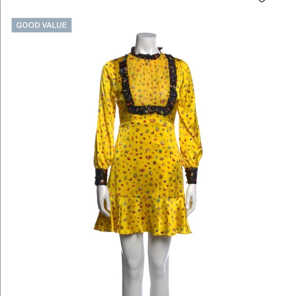 Beautiful yellow Cynthia Fowler size 6 dress! Worn once! Perfect condition. - Picture 8 of 9